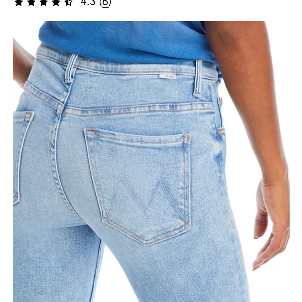 MOTHER Insider flood jeans in Tea Time wash size 28 - Picture 4 of 11